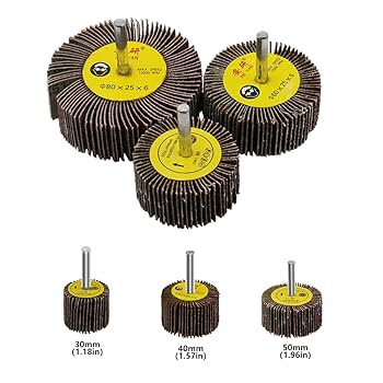 Amazon.com: TorSor 6 Pack Flap Wheel Sander Set with 1/4